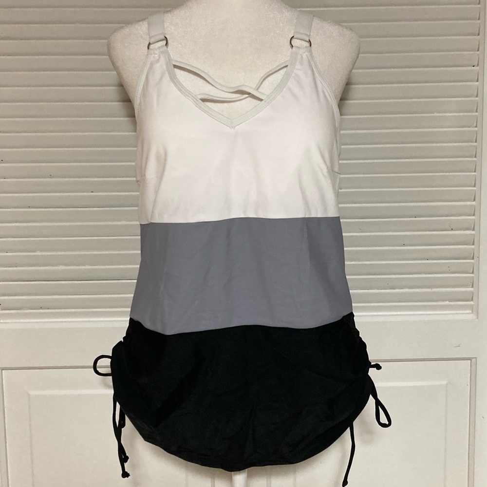 EC Colorblock Tankini Size Medium - Picture 3 of 11